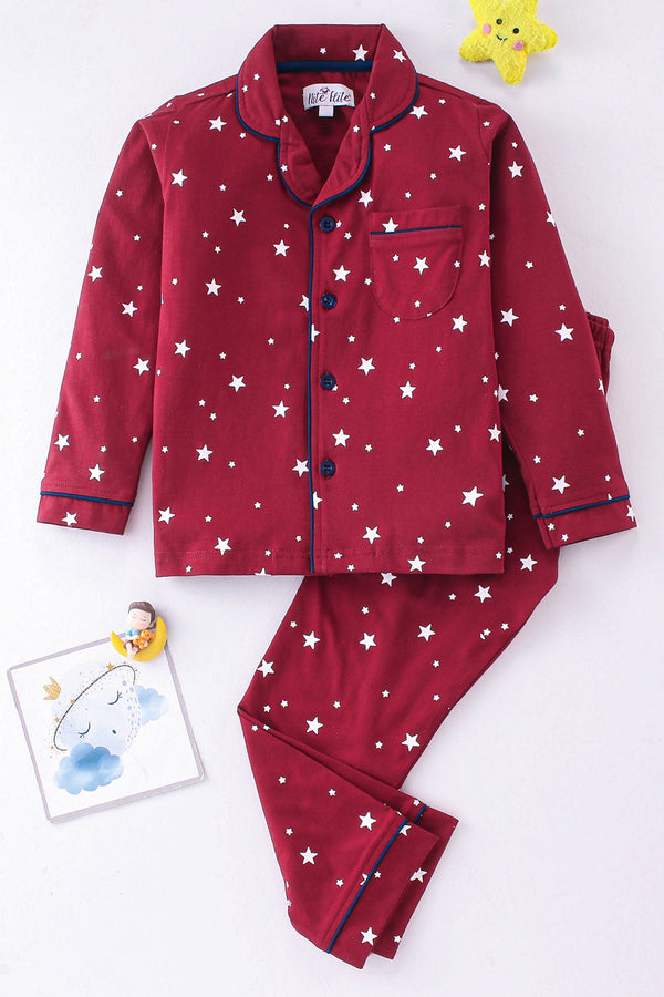 Starry Nights Full Sleeve Kids' Pyjama Set