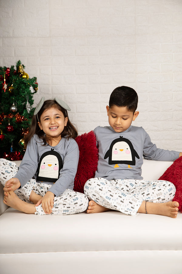 Arctic Penguin  Siblings' Pyjama Set