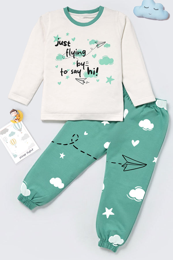 Flying By To Say Hi Kids' Jogger Set