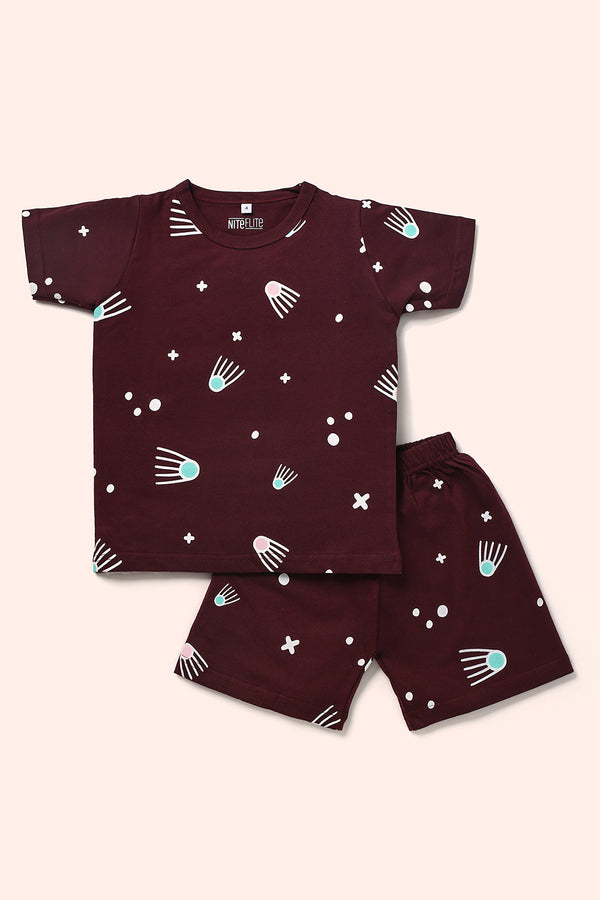 Wine Constellation Kids’ Shorts Set