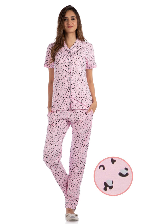 The Pink Leopard Pyjama Set