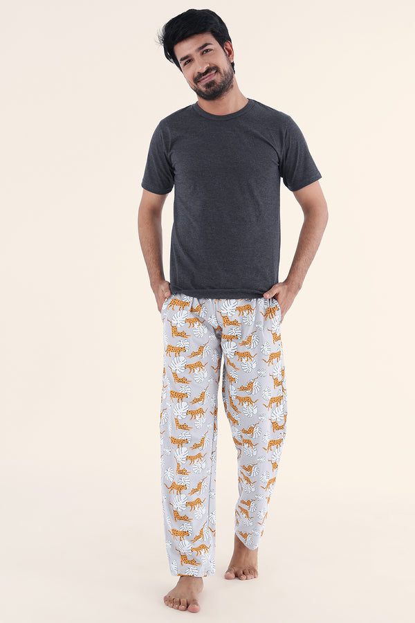 Bagheera Grey Men's Pyjama Set