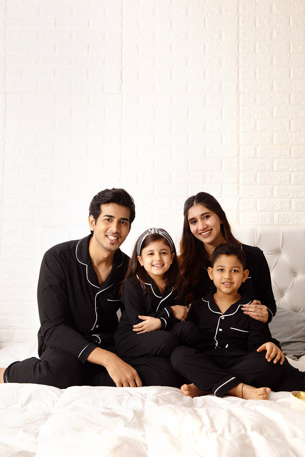 Ebony Matching Girls' Pyjama Set