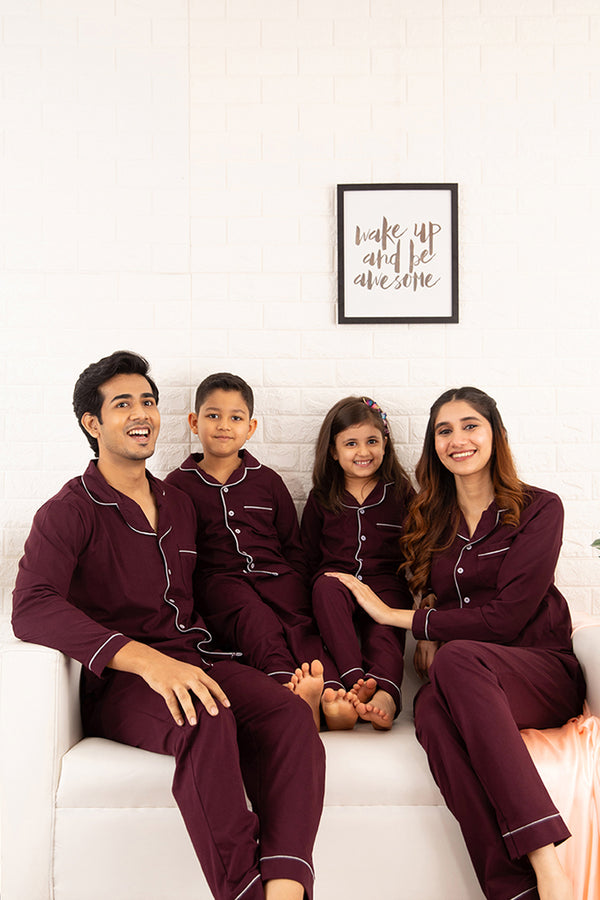 Sangria Matching Family Pyjama Set