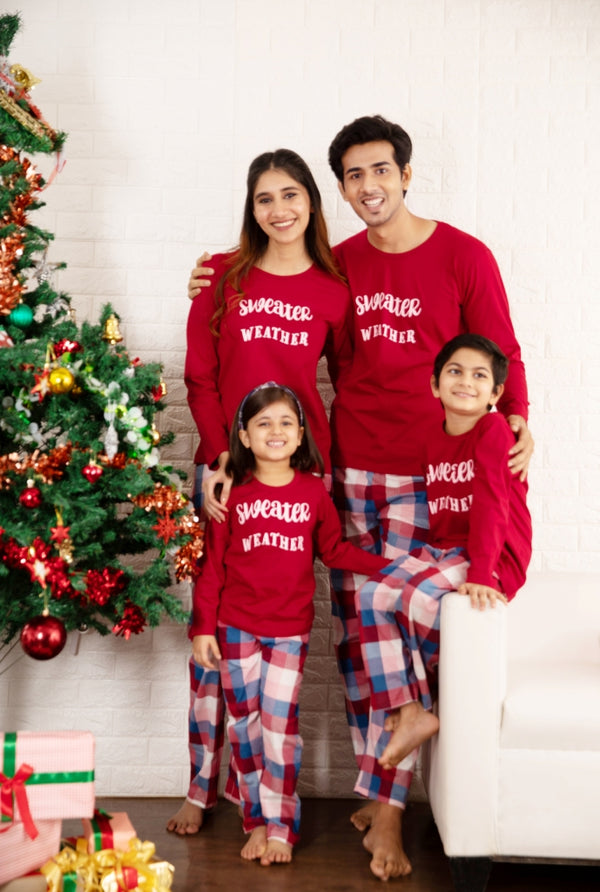 Sweater Weather Matching Family Pyjama Set